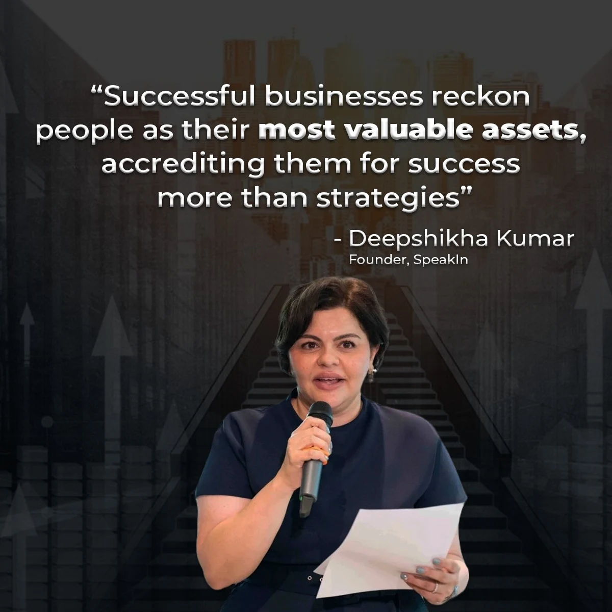 Deepshikha Kumar is a woman entrepreneur, the founder, and CEO of SpeakIn, and is a published author, TEDx Speaker, and award-winning female entrepreneur. Deepshikha is a B.Tech. in IT from Delhi University and is an alumnus of the ISB, Hyderabad, and the Wharton School of Business. She is also a bonafide Member of TiE - Global and Young FICCI Ladies Organization and continues to inspire young entrepreneurs with her zeal and entrepreneurial spirit. Passionate about education, Deepshikha serves as an honorary faculty for leading Business Schools and writes actively on industry interests for Economic Times and association journals.